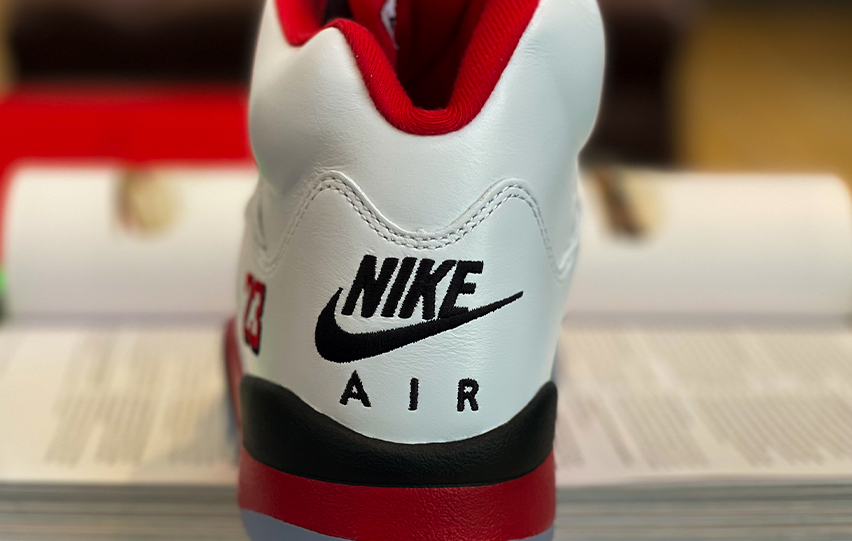 aj5 fire red 5