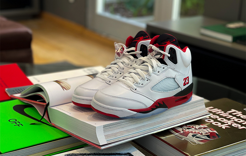 aj5 fire red 8